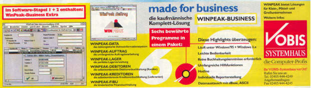 WinPeak Software (Vobis Denkzettel, 02.11.1995)